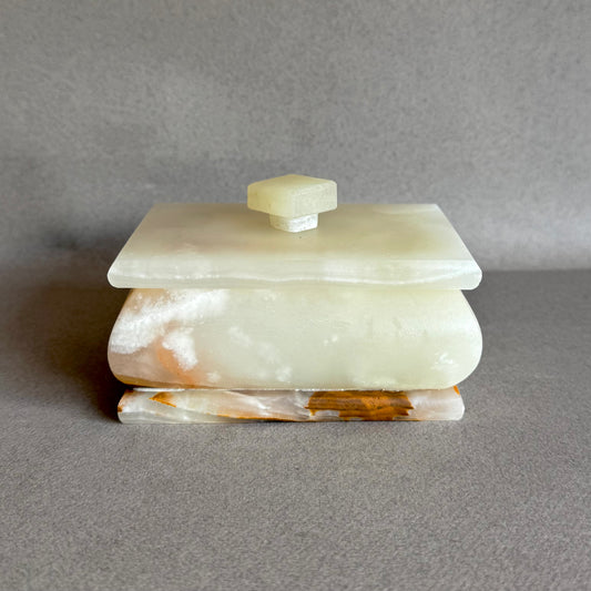 Cream, green and blush | SAÉA Storage Box with Lid