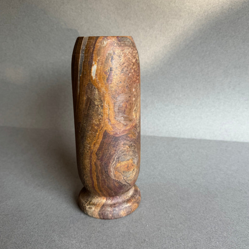 Minimalist stone vase for dried florals or fresh stems