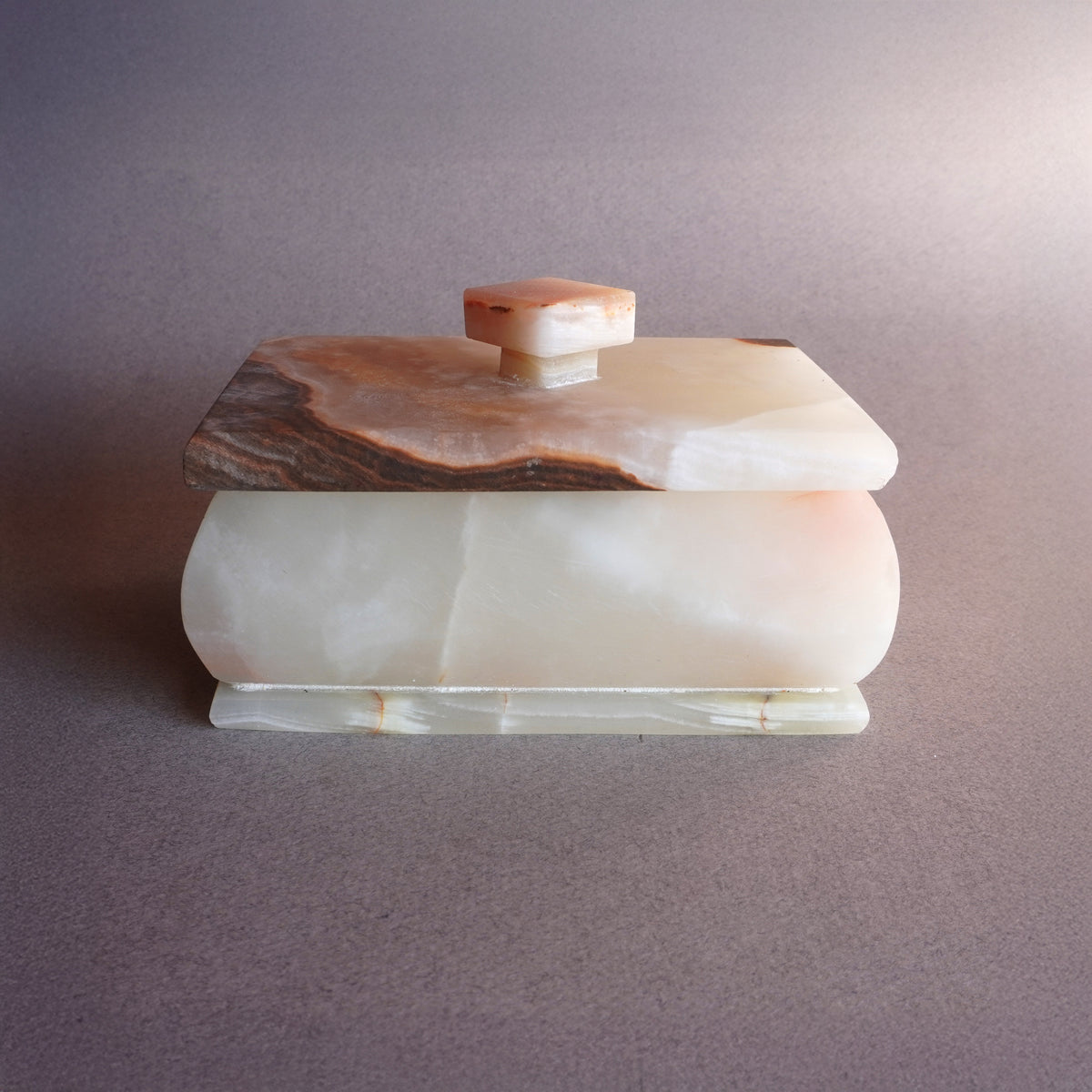 Ivory, golden honey, and rust | SAÉA Storage Box with Lid