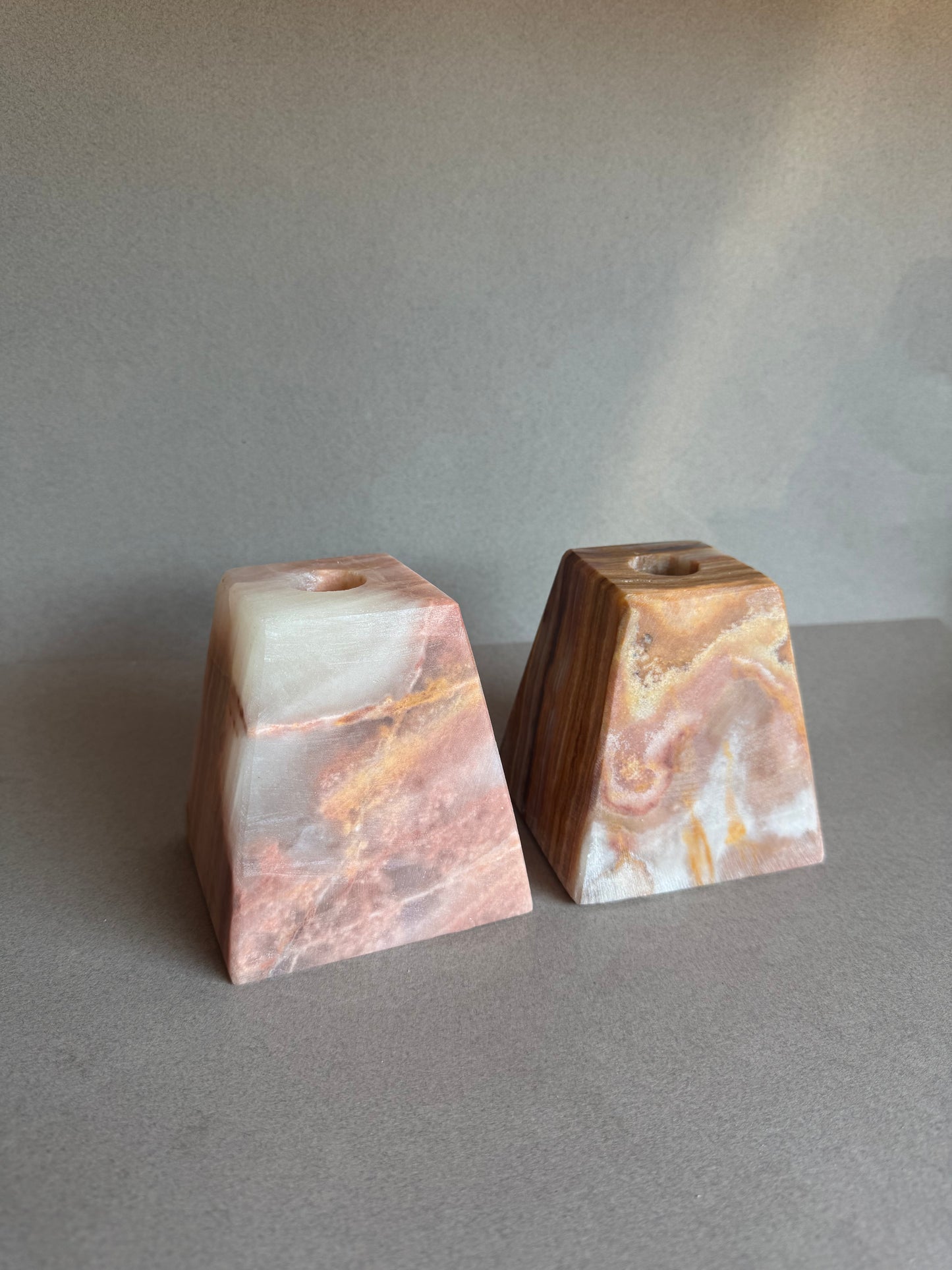 Blush & Clay | SAÉA Pyramid Taper Candle Holders