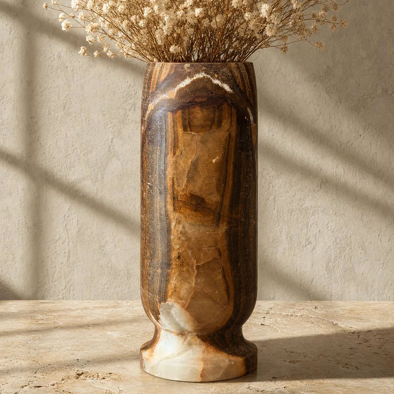 Rare Amber Tiger's Eye | SAÉA Origin Vase