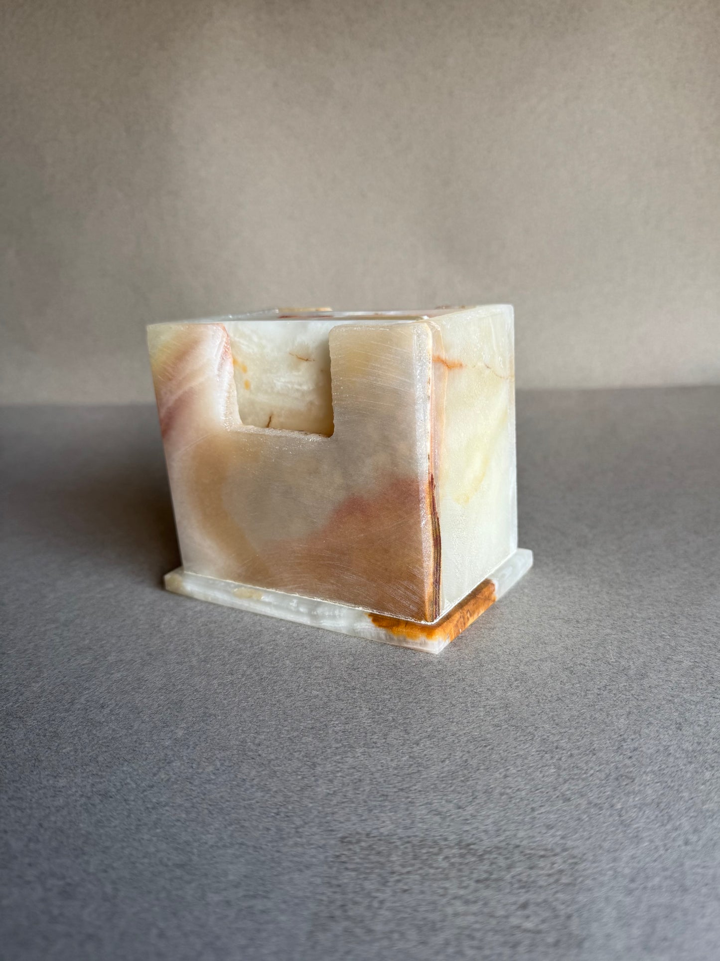 Blush, Pale Rose & Apricot | SAÉA Square Onyx Coaster Set