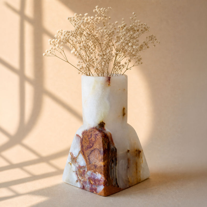 Rare Ivory & Rust | SAÉA Dune Vase