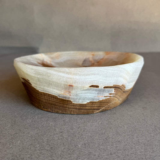 Cream, grey, and golden brown | SAÉA Catchall Bowl