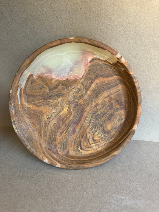 Caramel, cream, and blush | SAÉA Centerpiece Pedestal Bowl