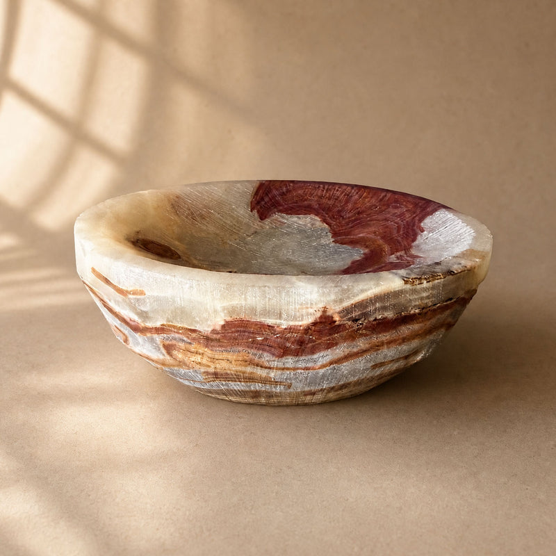 Plum, ash & sienna | SAÉA Raw Edge Onyx Catchall Bowl