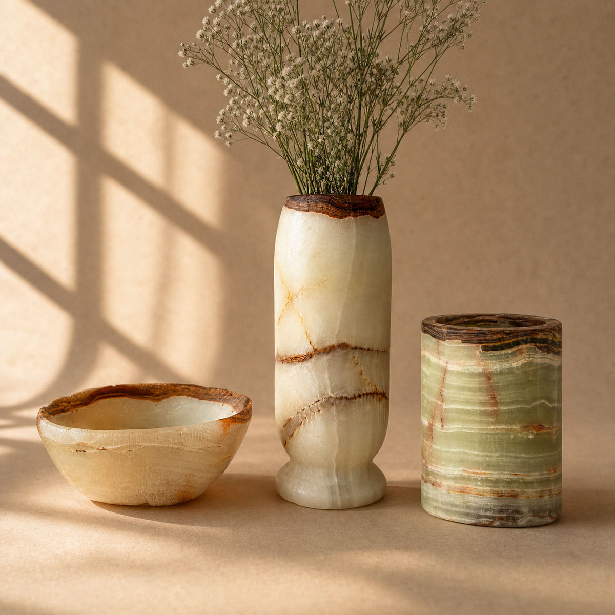 Ivory & brown swirl | SAÉA Onyx Trio