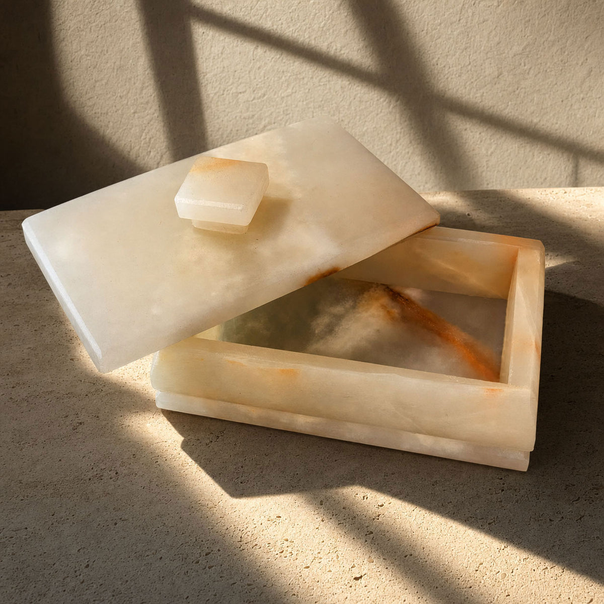 Cream and blush | SAÉA Storage Box with Lid