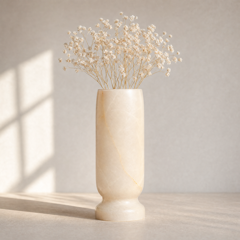Milky ivory & rust | SAÉA Origin Vase