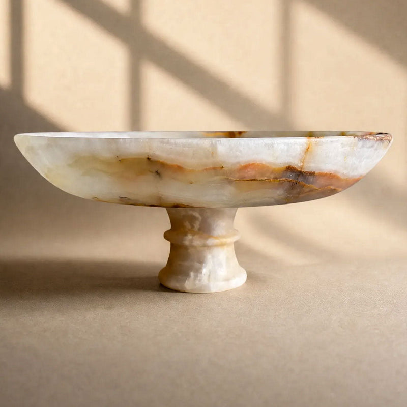 pale onyx blush pink white bowl