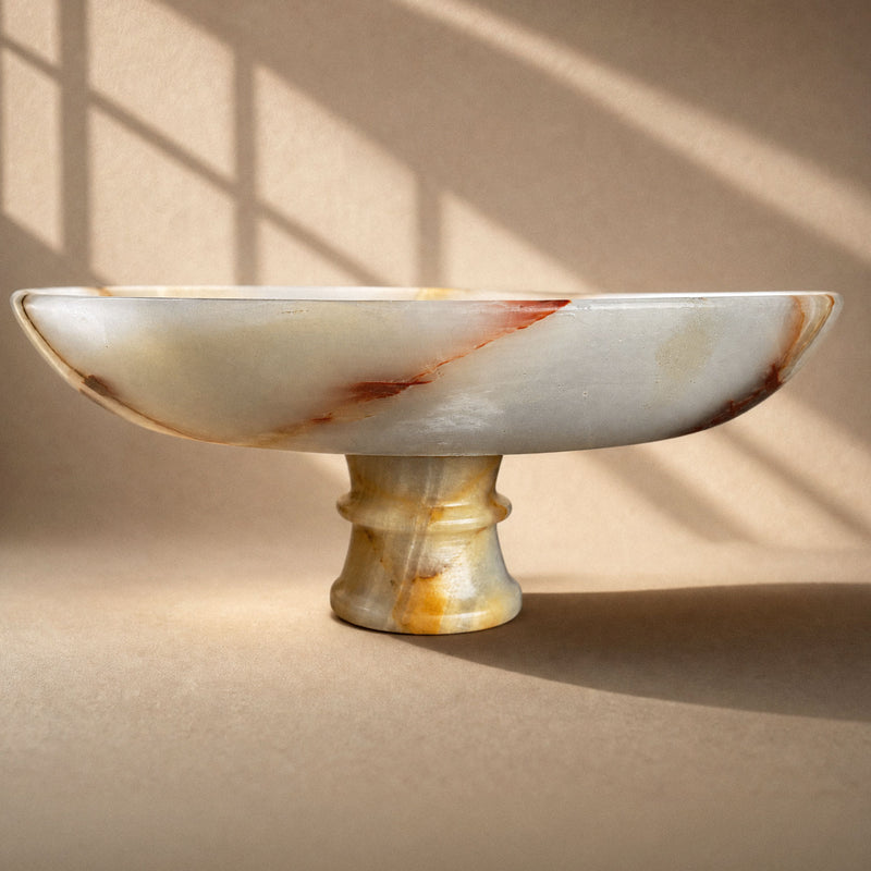 Ivory & blush | SAÉA Centerpiece Pedestal Bowl