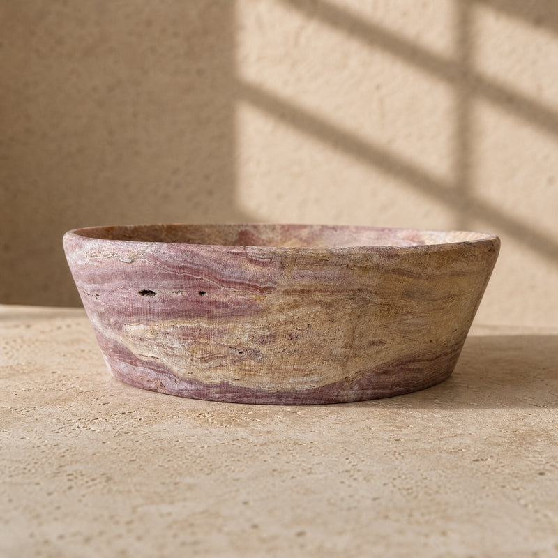 Dusty Muave | SAÉA Rustic Multi-Vein Onyx Catchall Bowl