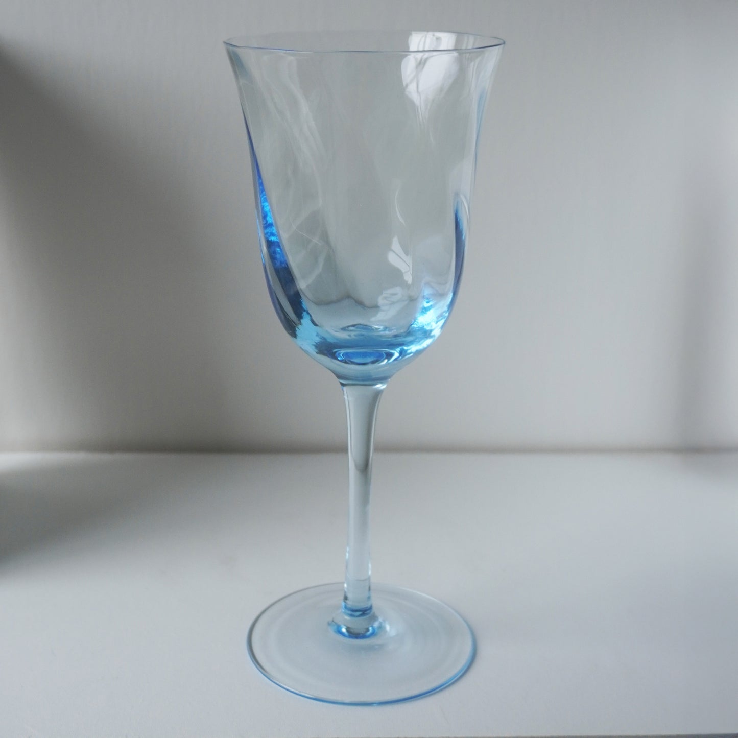 Vintage blue wine glasses