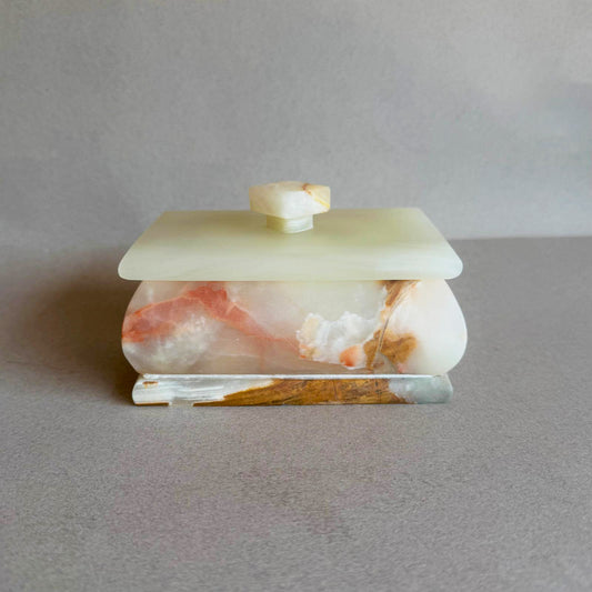 Nude Green & Blush | SAÉA Storage Box with Lid