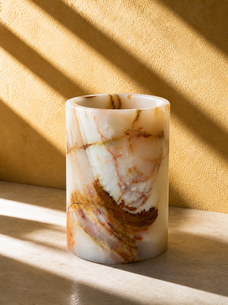 Ivory & Rust | SAÉA Flat Onyx Vessel