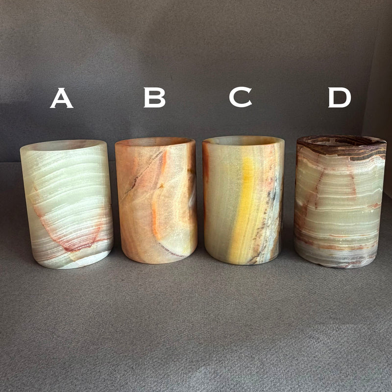 Blush, sandstone, and light | SAÉA Flat Onyx Vessel