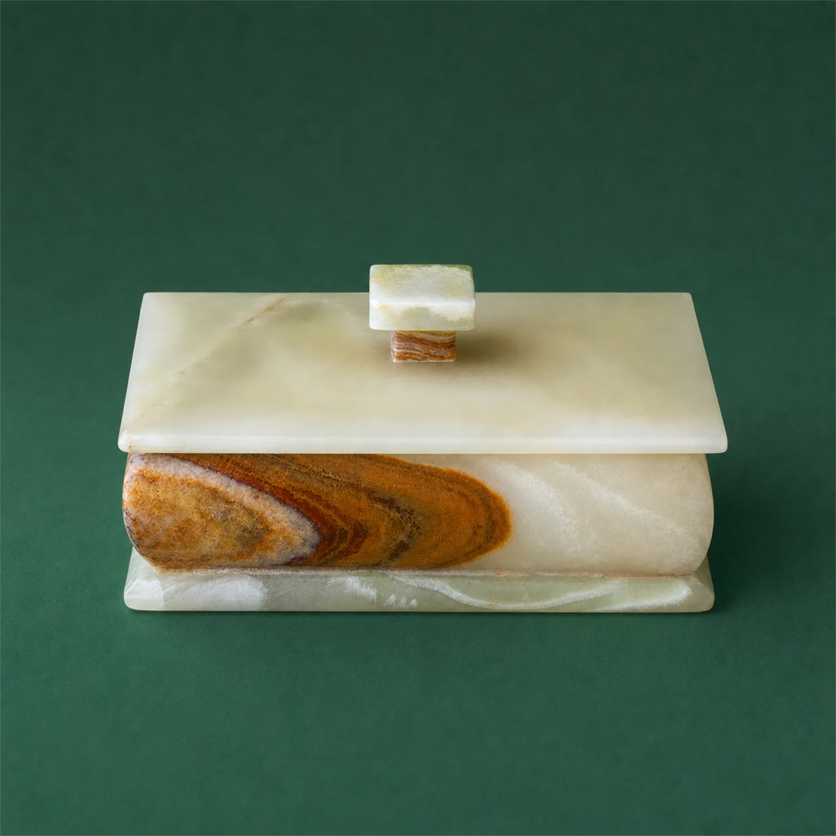 Ivory, rust & sage | SAÉA Keepsake Box with Lid