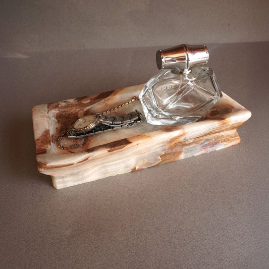 Desert ivory, clay, and gray | SAÉA Onyx Catchall Tray