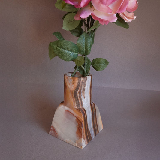 Cream, peach, and clay | SAÉA Dune Vase