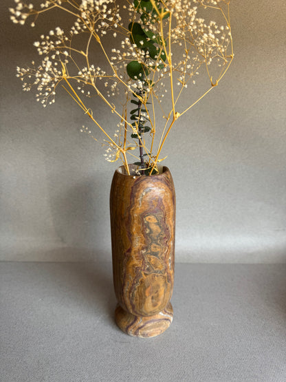 Caramel, ivory, and earthy brown | SAÉA Origin Vase