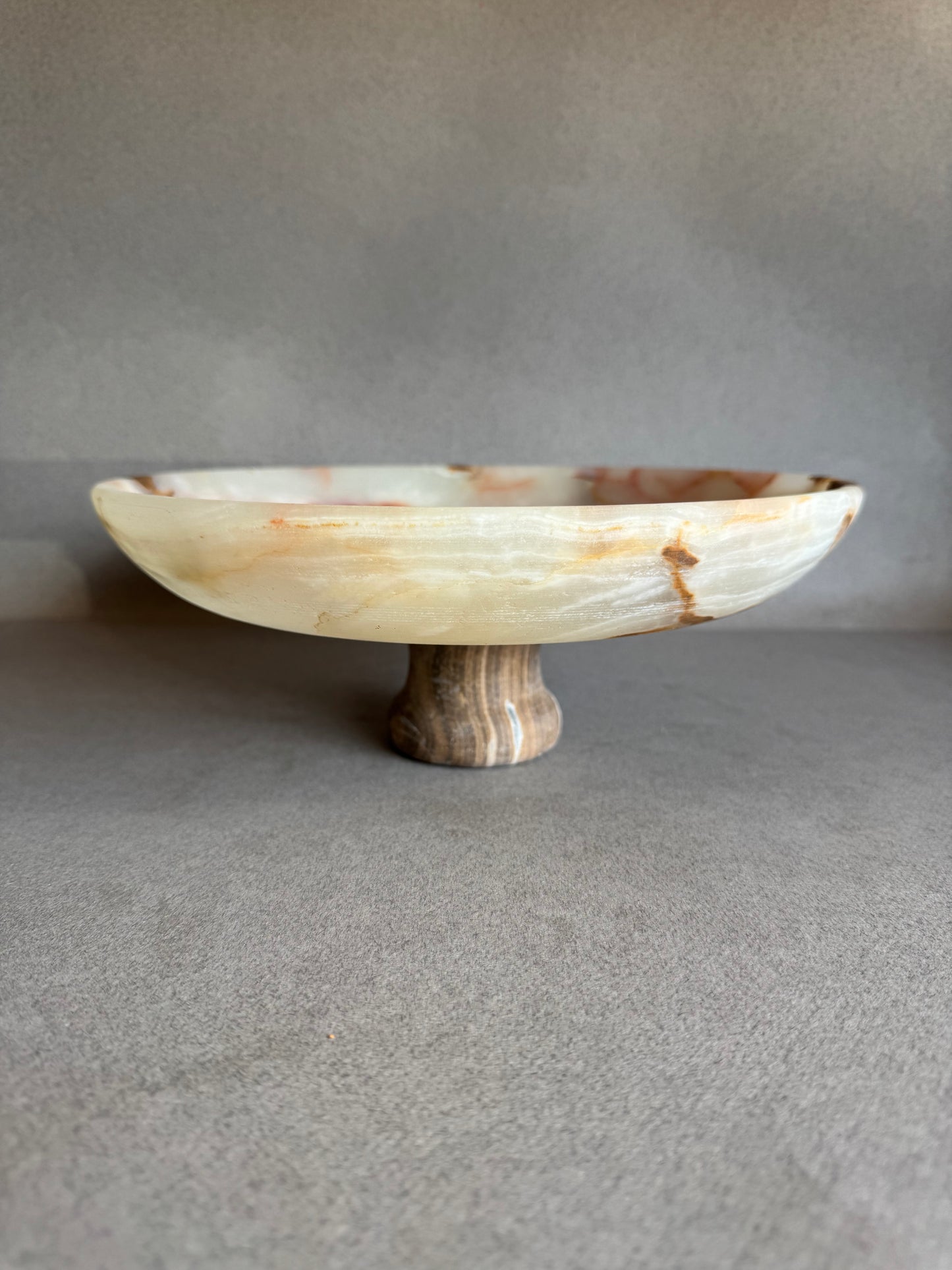 Amber, mocha, and cream | SAÉA Centerpiece Pedestal Bowl