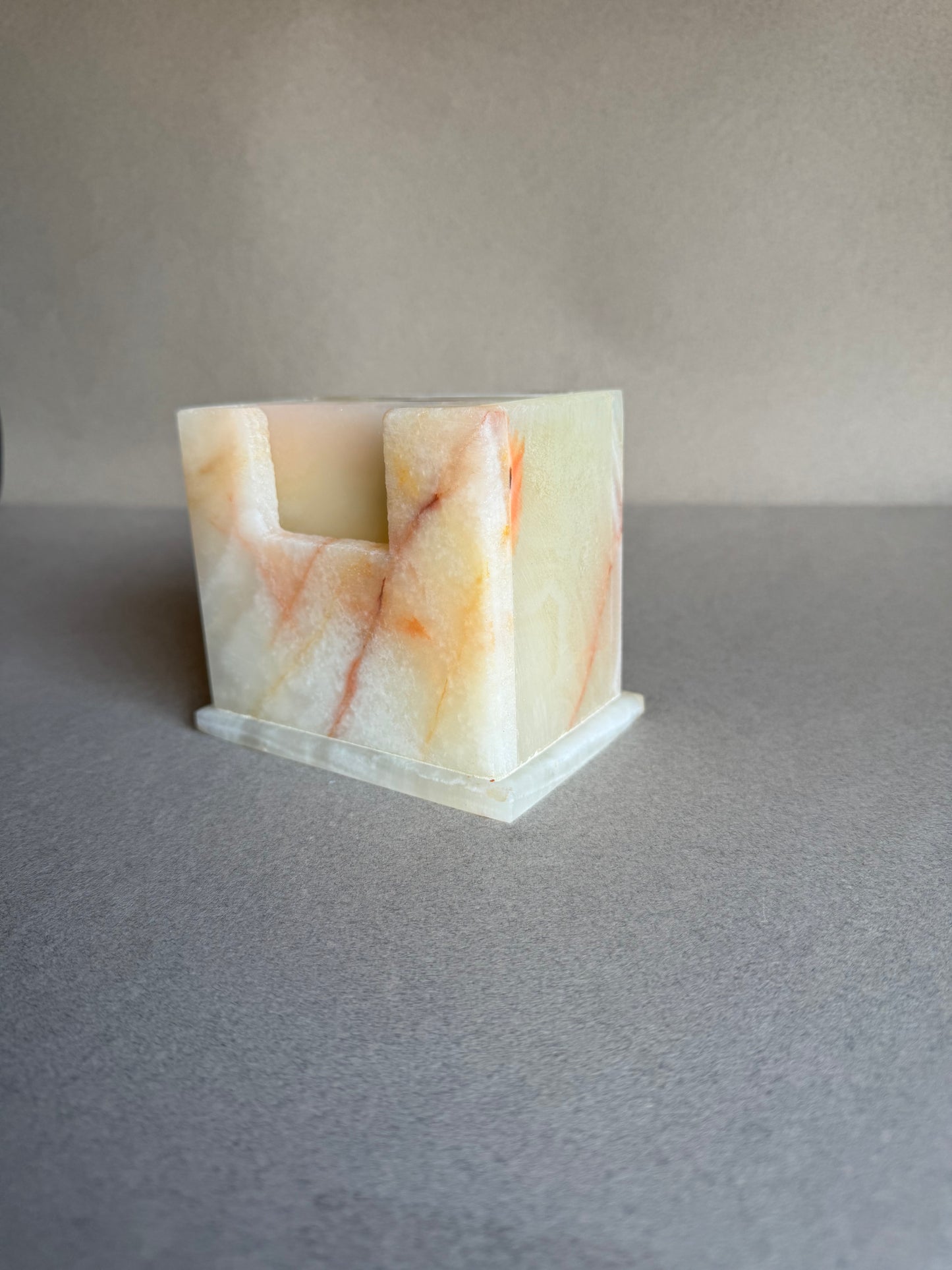 Blush, Pale Rose & Apricot | SAÉA Square Onyx Coaster Set
