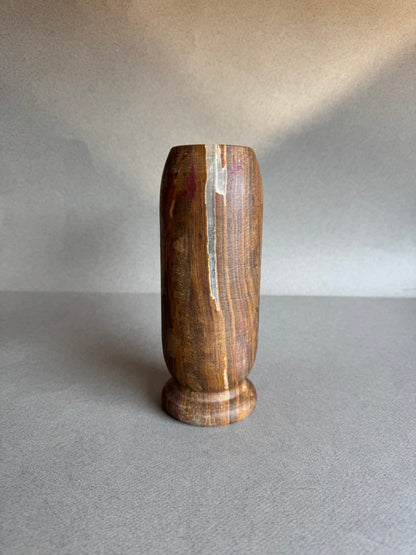 Rustic stone vessel for flower arrangements or shelf styling

