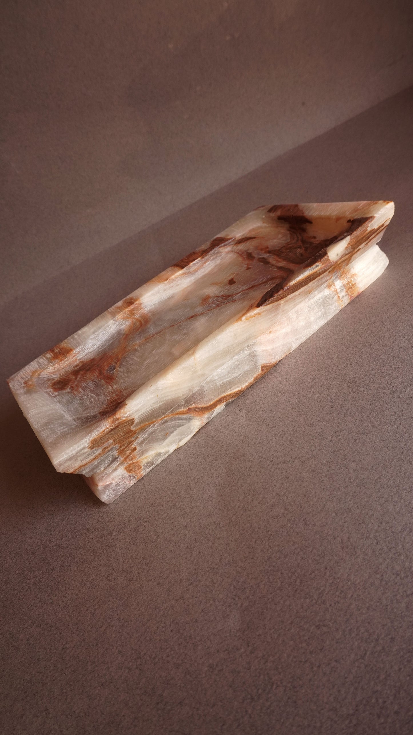 Desert ivory, clay, and gray | SAÉA Onyx Catchall Tray