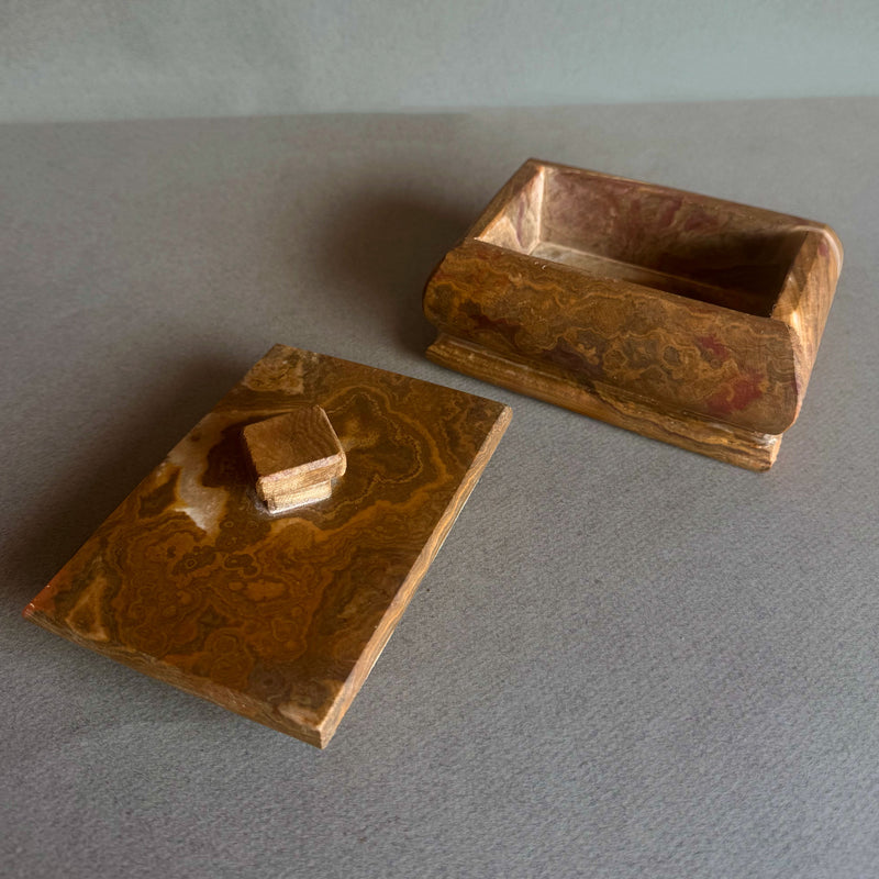 Amber, rust, and golden clay | SAÉA Storage Box with Lid
