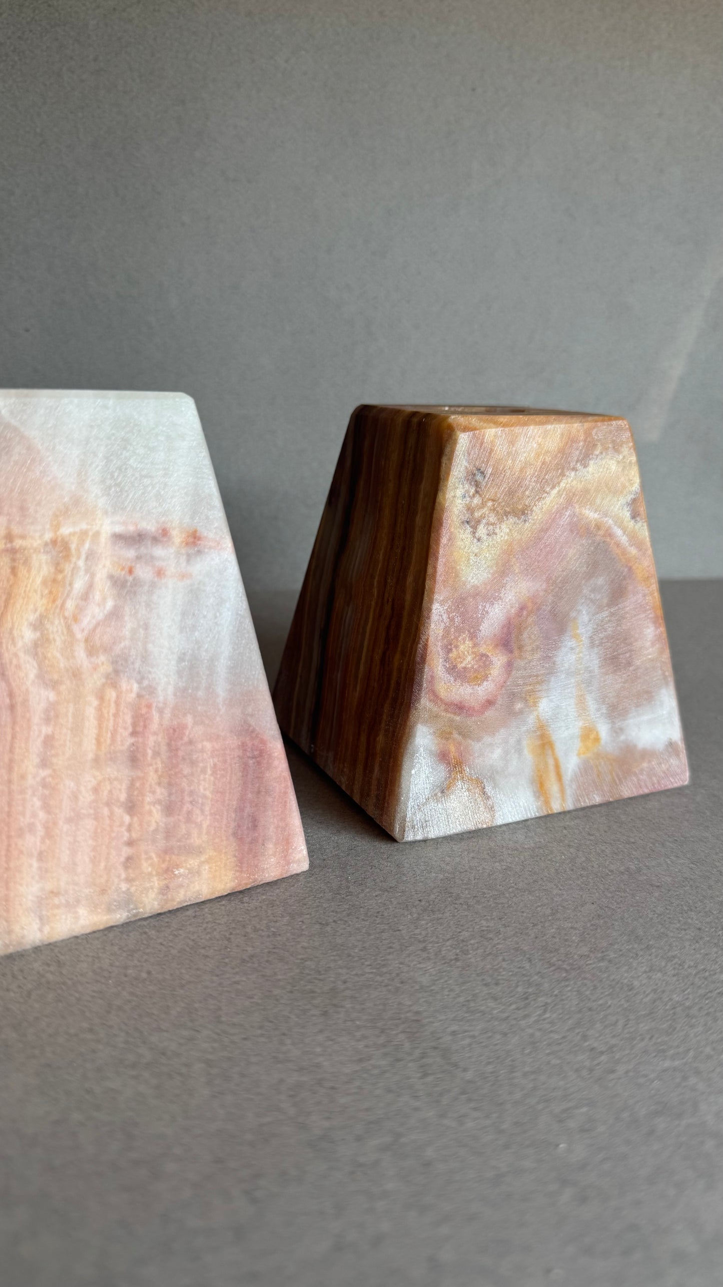 Blush & Clay | SAÉA Pyramid Taper Candle Holders