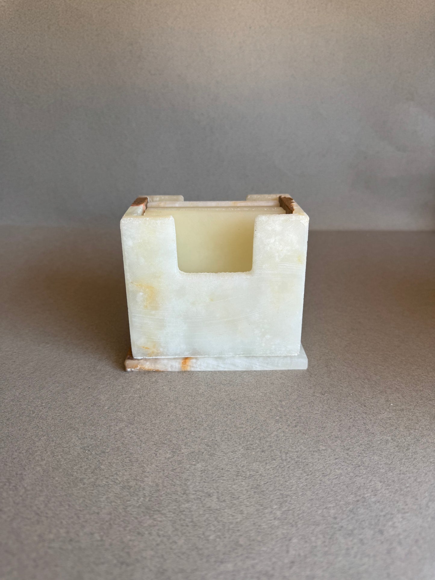 Golden Clay & Burnt Caramel | SAÉA Square Onyx Coaster Set