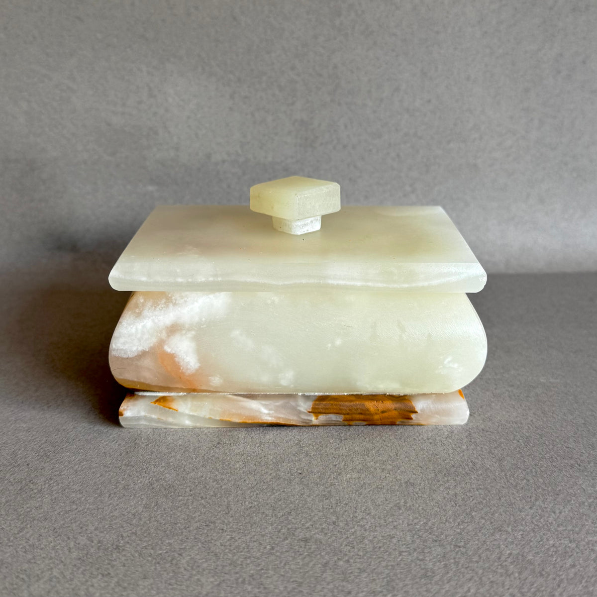 Cream, green and blush | SAÉA Storage Box with Lid