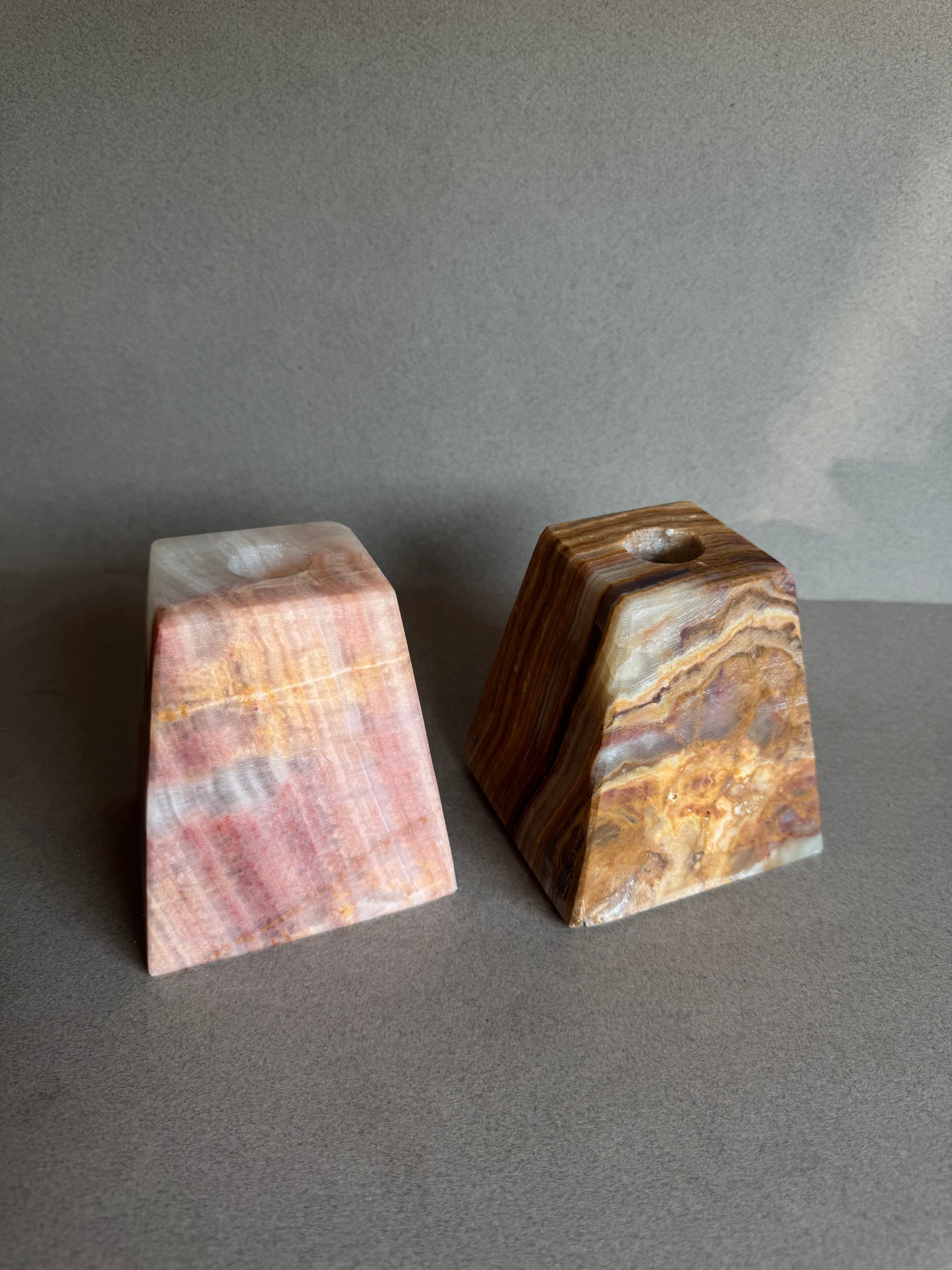 Blush & Clay | SAÉA Pyramid Taper Candle Holders