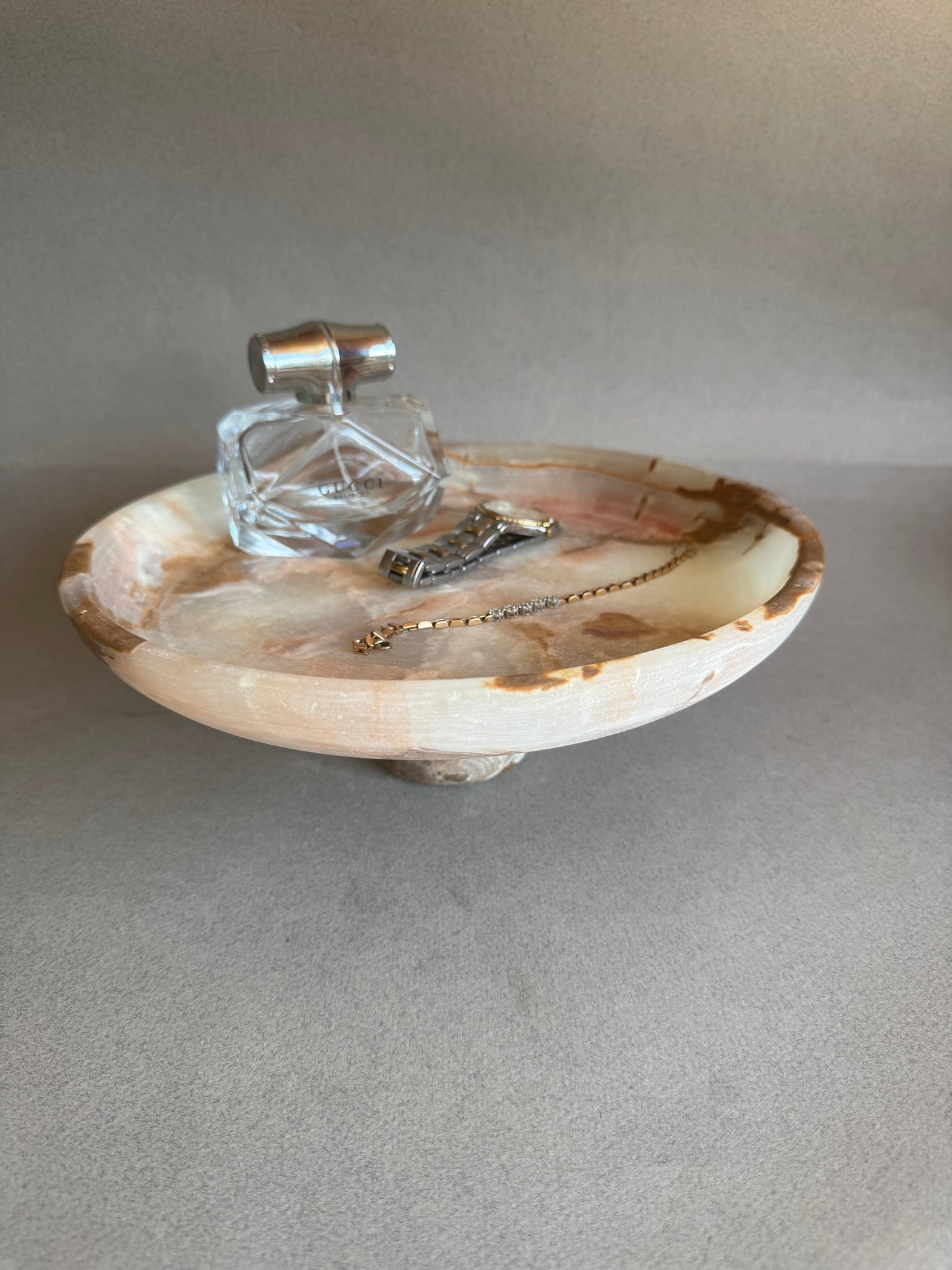 Honey, amber, and terracotta | SAÉA Centerpiece Pedestal Bowl