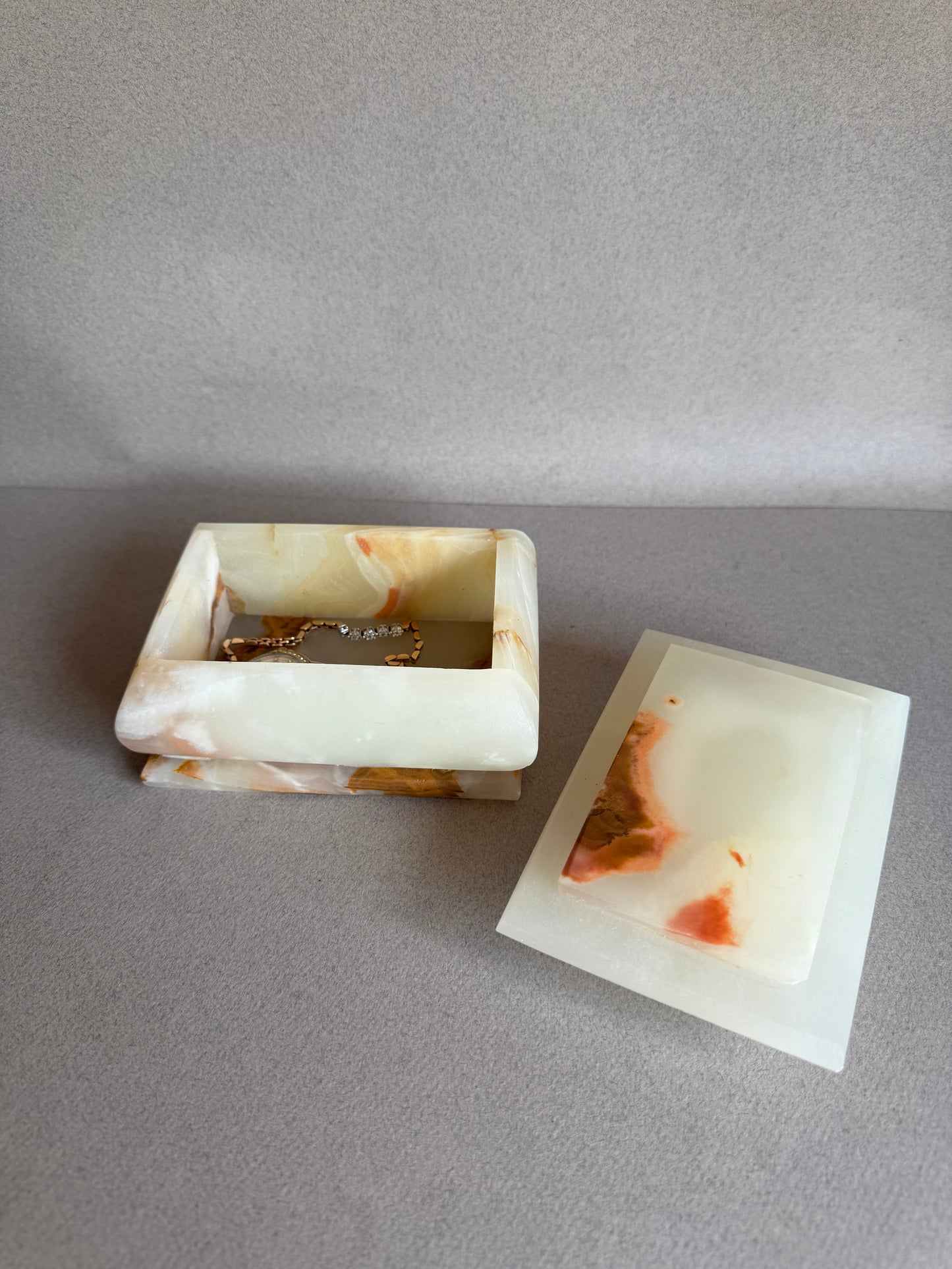 Cream, green and blush | SAÉA Storage Box with Lid