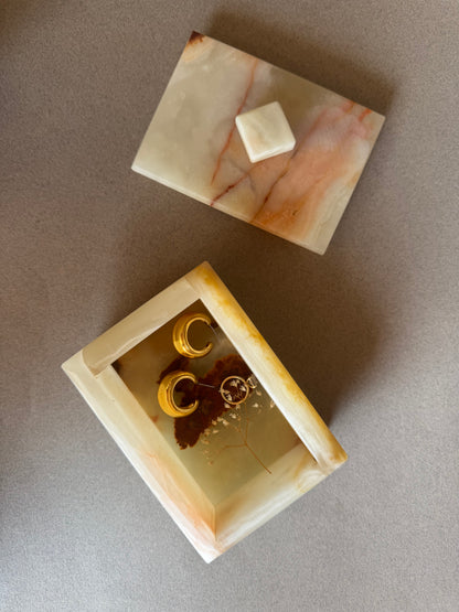 Cream, honey & blush | SAÉA Storage Box with Lid