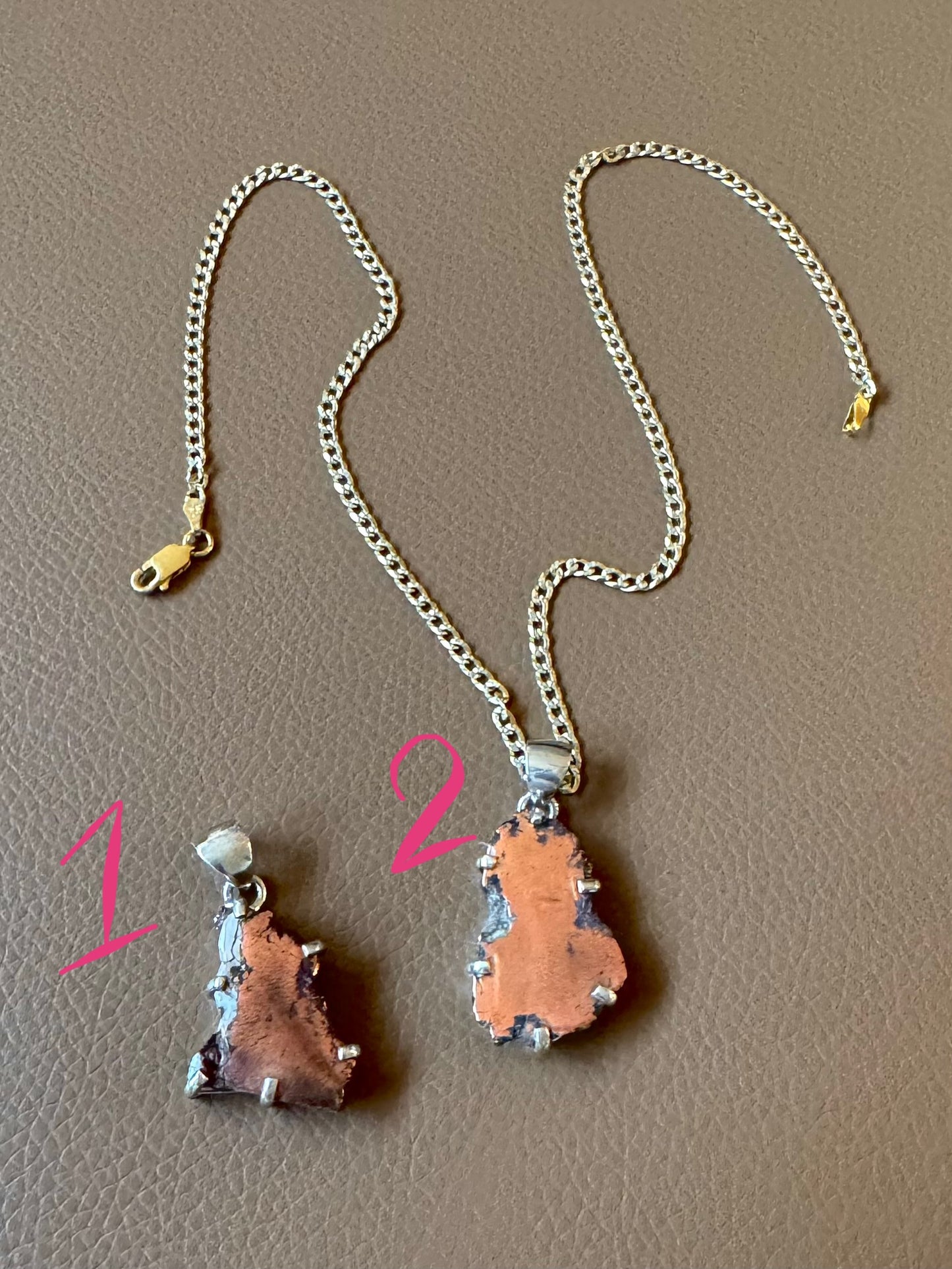 SAÉA Copper Dolomite Curb Link Necklace