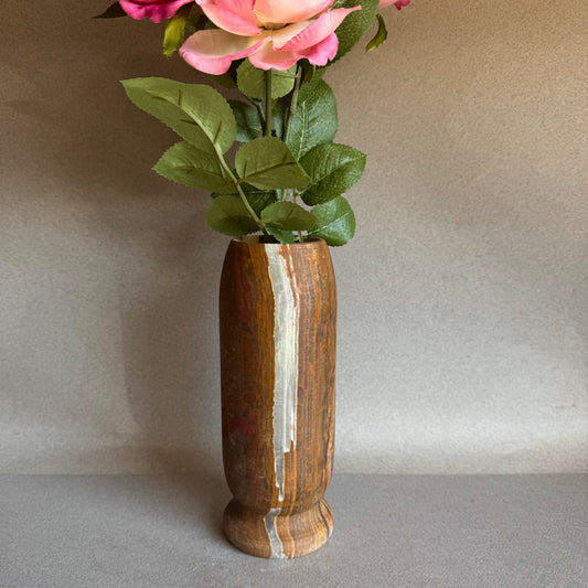 Caramel, ivory, and earthy brown | SAÉA Origin Vase