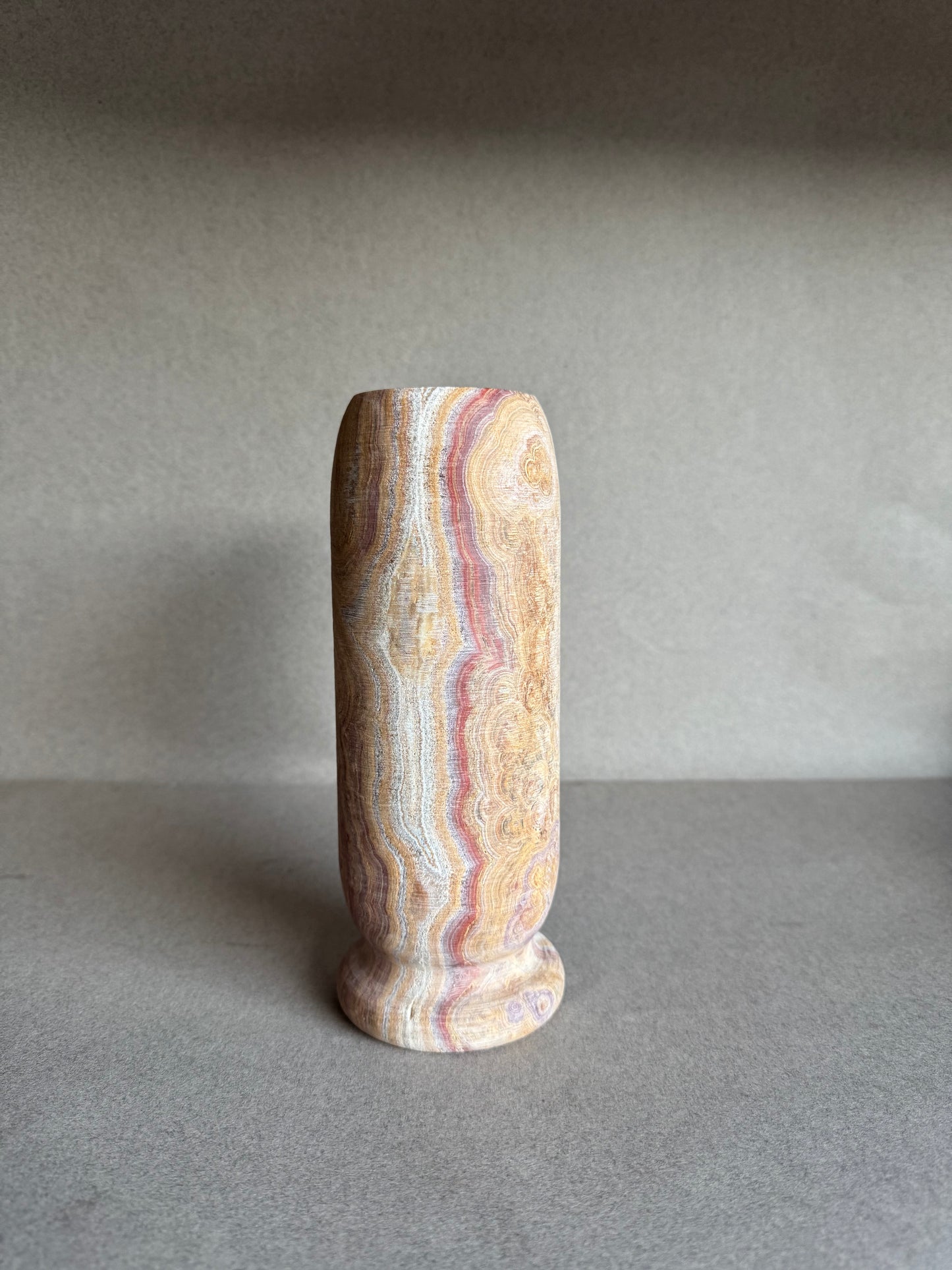 Alabaster, rust, and flame | SAÉA Origin Vase