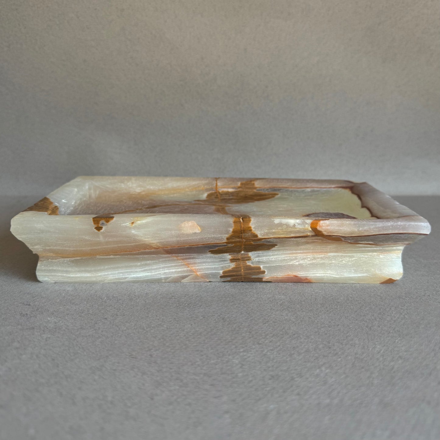 Cream, honey, and terracotta | SAÉA Onyx Catchall Tray
