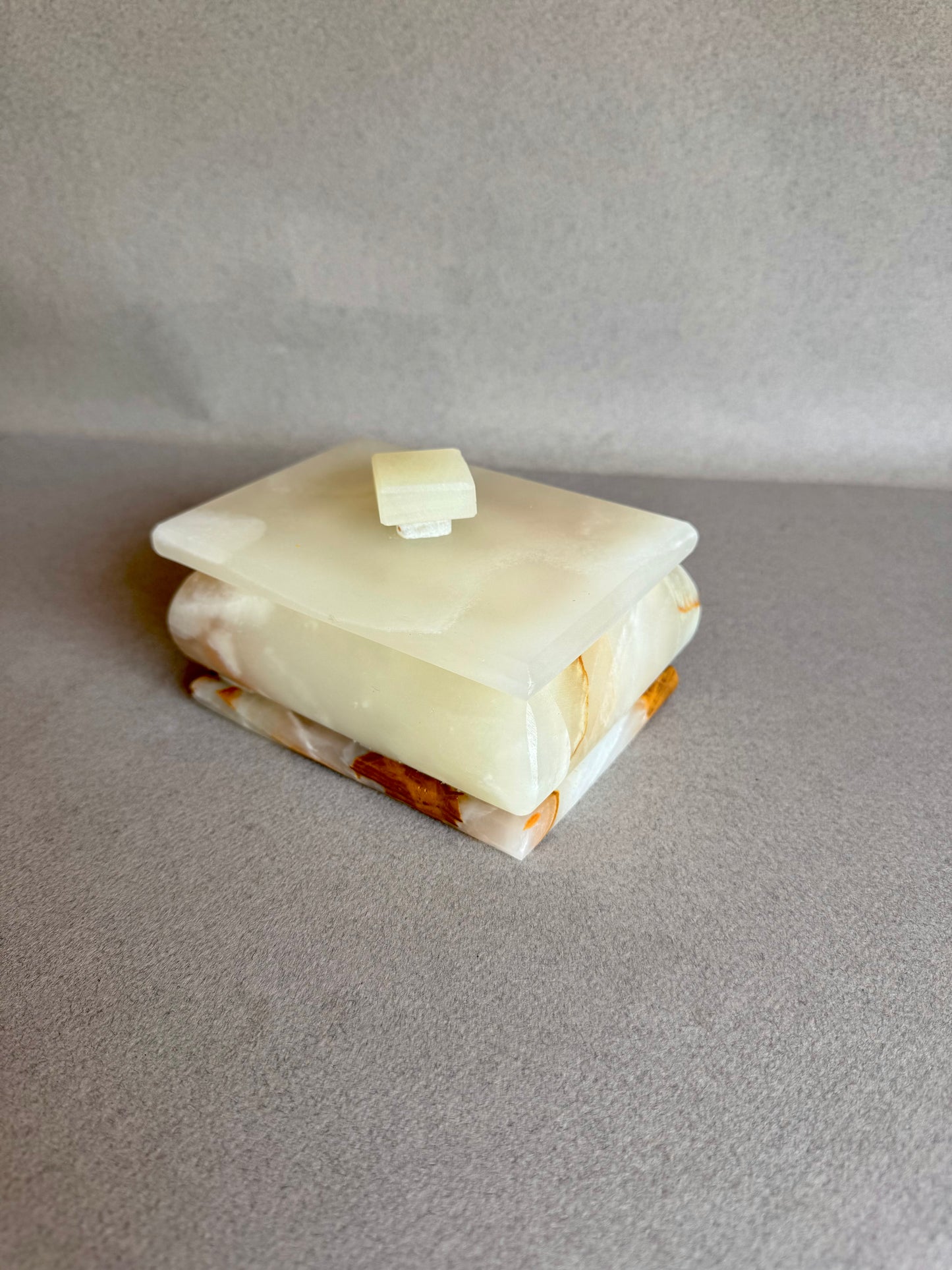 Cream, green and blush | SAÉA Storage Box with Lid