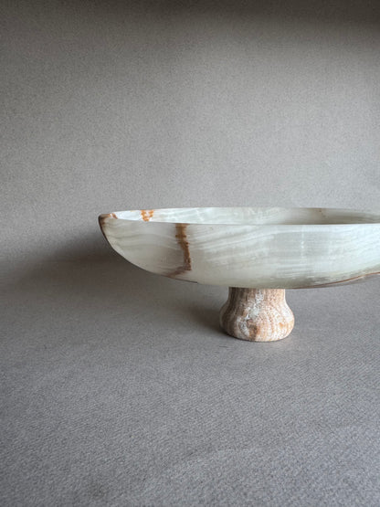 Desert ivory, rust, and blush | SAÉA Centerpiece Pedestal Bowl