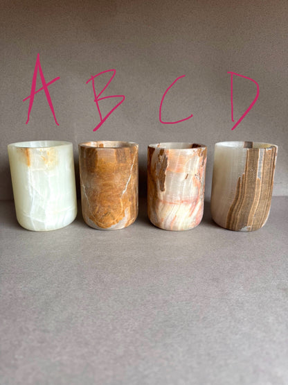 Blush, sandstone, and light | SAÉA Flat Onyx Vessel