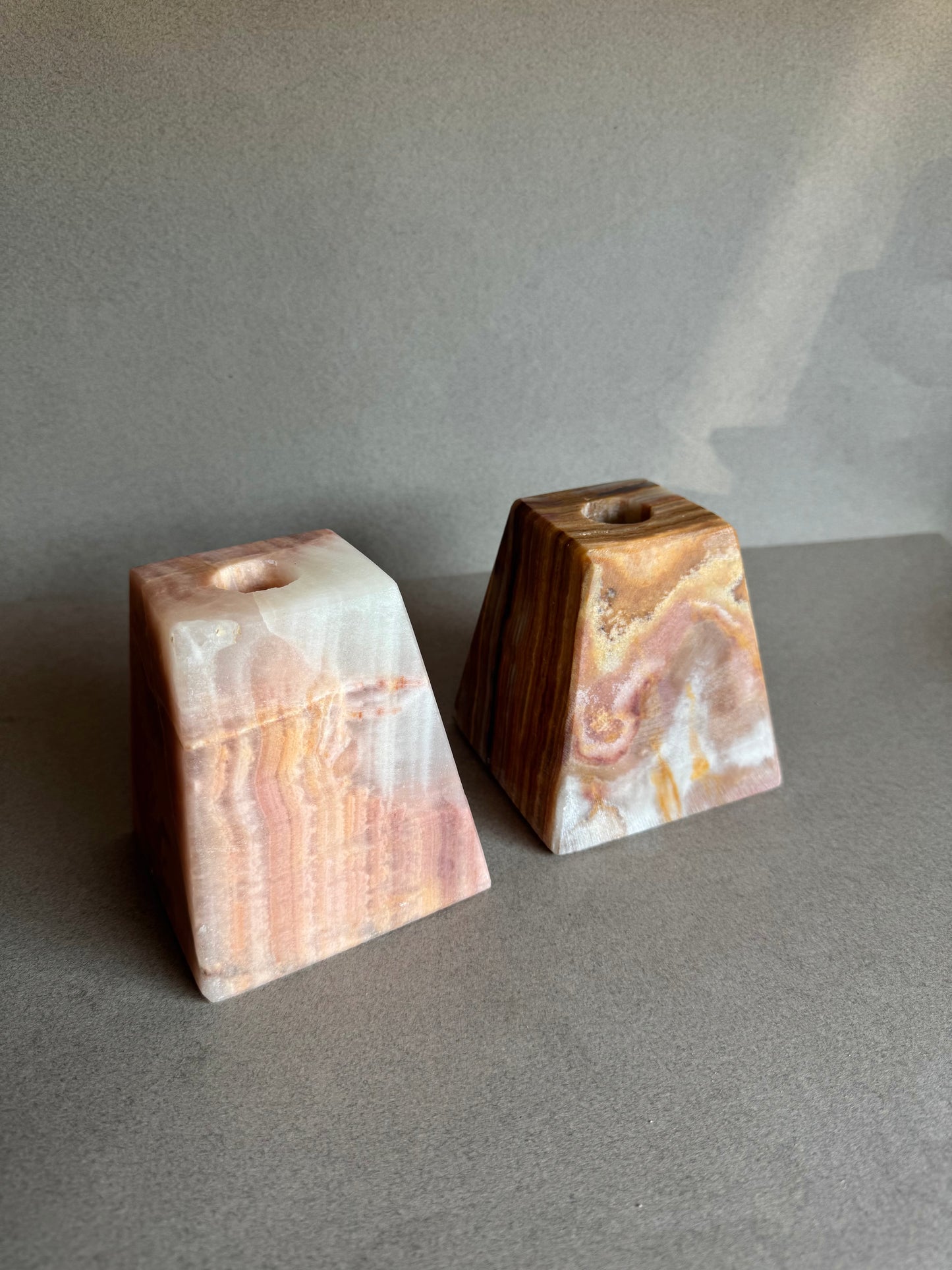 Blush & Clay | SAÉA Pyramid Taper Candle Holders