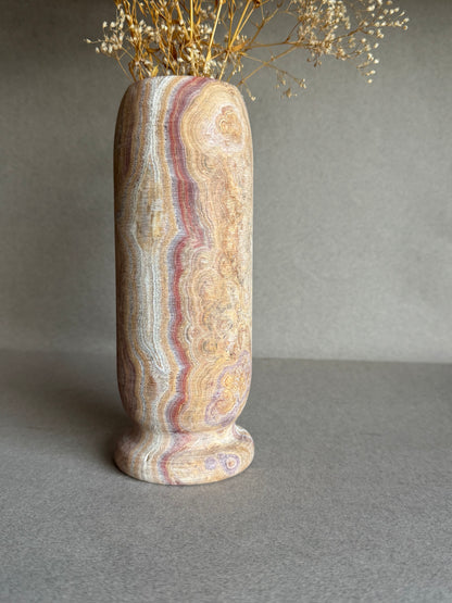 Alabaster, rust, and flame | SAÉA Origin Vase