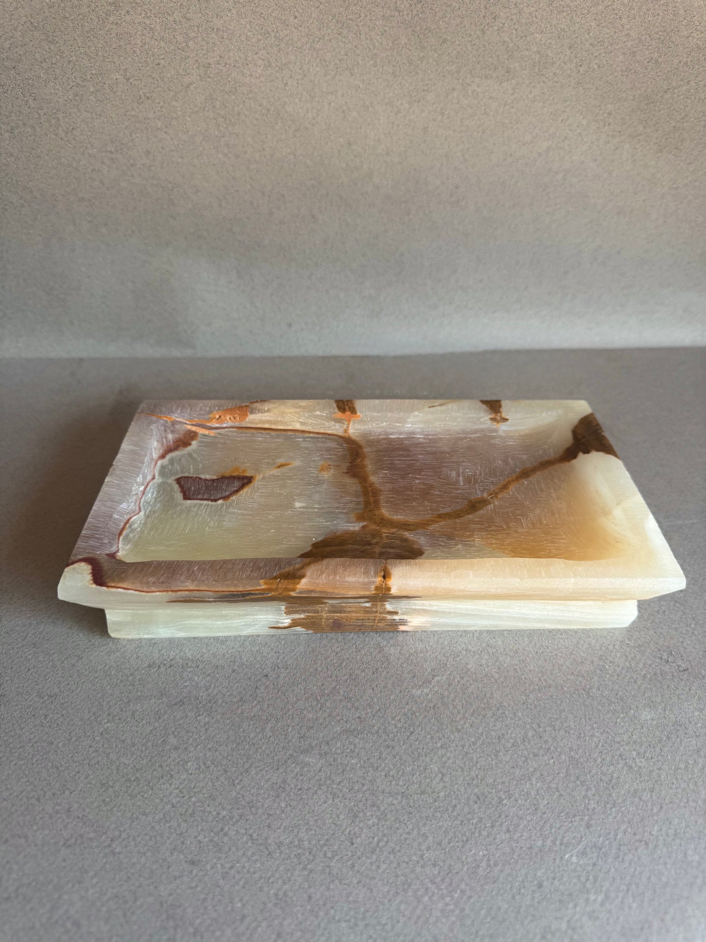 Cream, honey, and terracotta | SAÉA Onyx Catchall Tray
