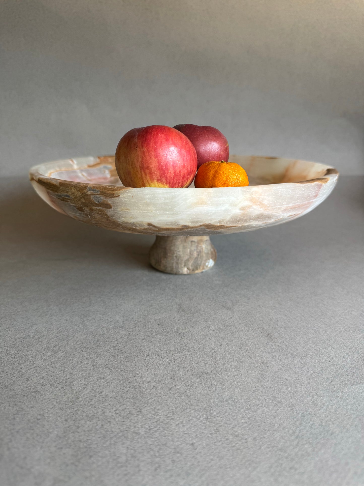 Honey, amber, and terracotta | SAÉA Centerpiece Pedestal Bowl