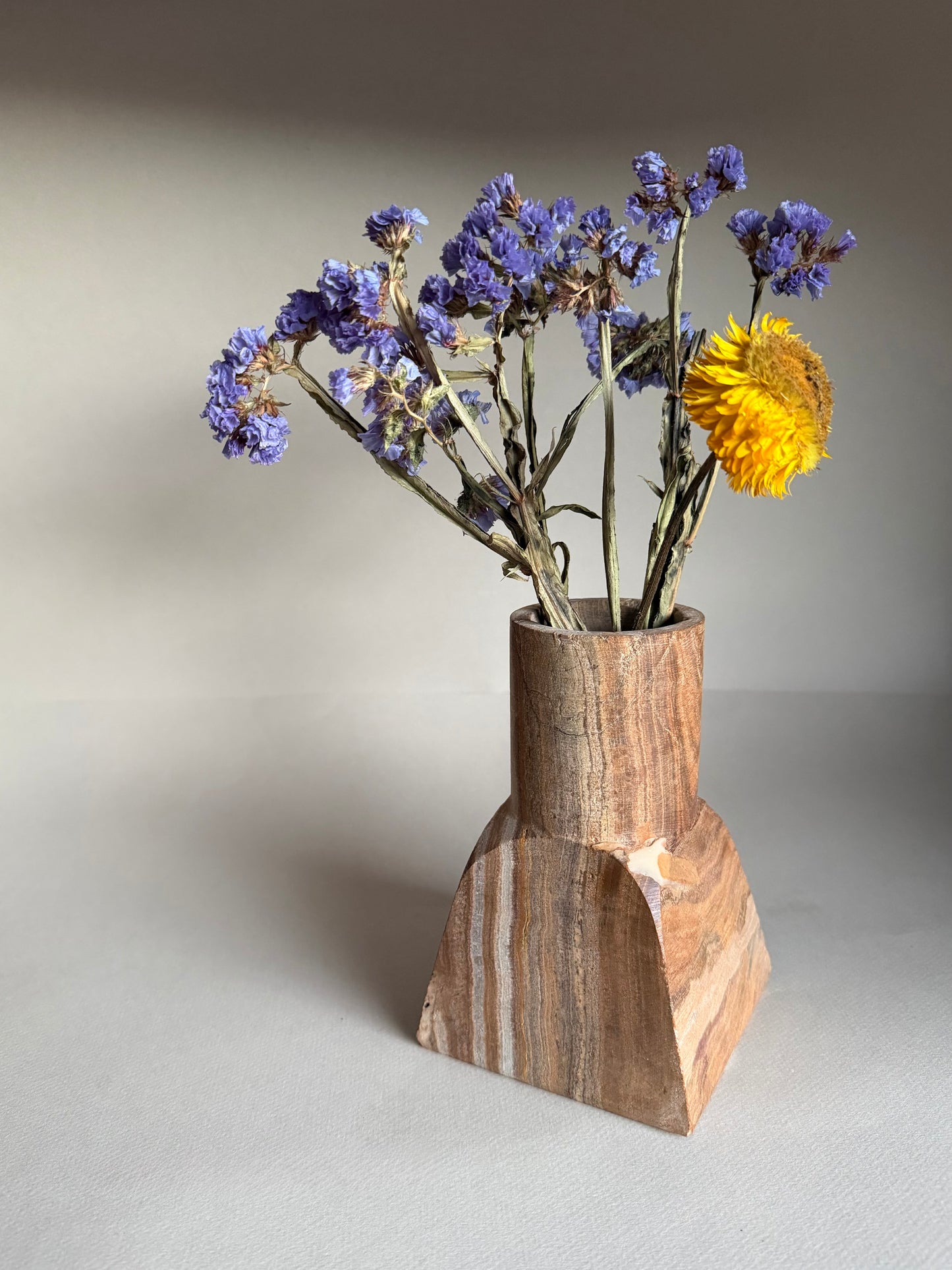 Striped brown & cream | SAÉA Dune Vase