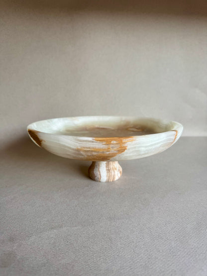 Desert ivory, rust, and blush | SAÉA Centerpiece Pedestal Bowl