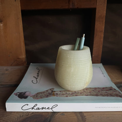 Cream, blush, and clay | SAÉA Curved Vessel